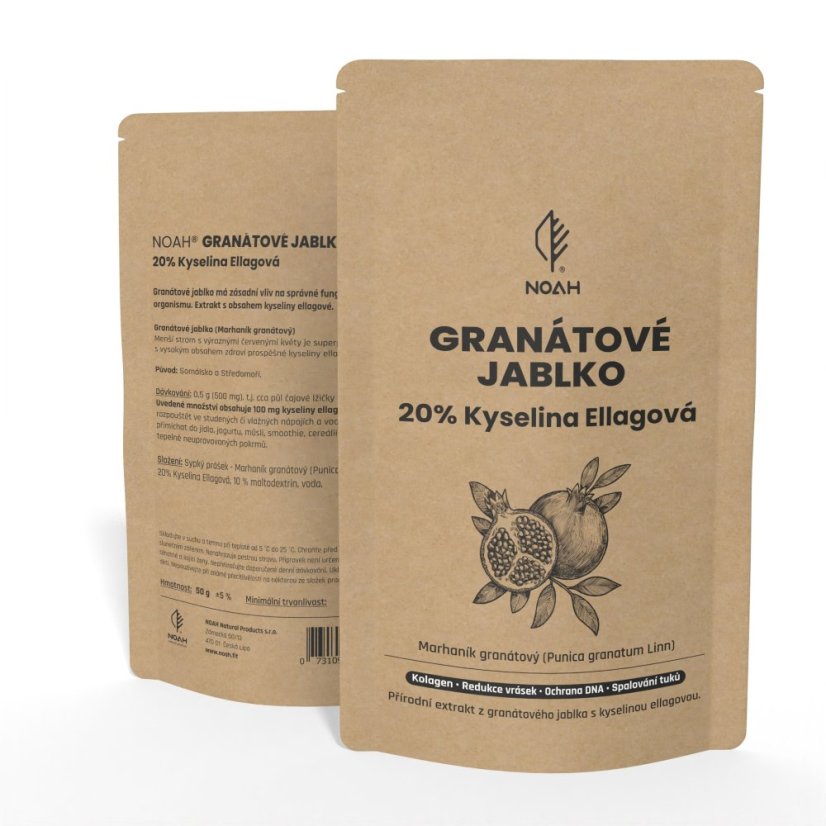 GRANÁTOVÉ JABLKO 20% Kyselina Ellagová - Balení: 50 g