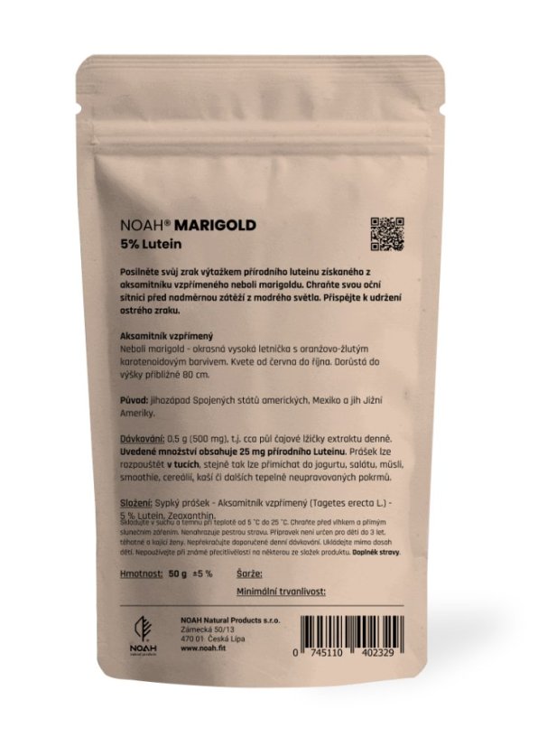 MARIGOLD Lutein & Zeaxanthin - Balení: 50 g