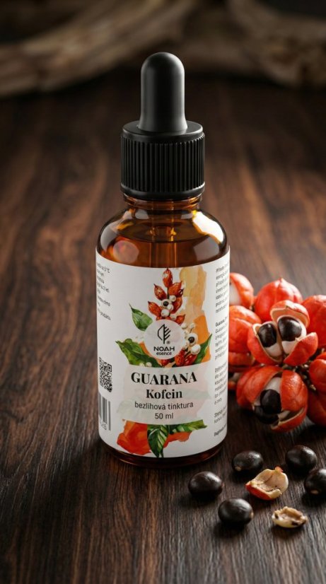 Guarana kofein kapky bez alkoholu 50 ml