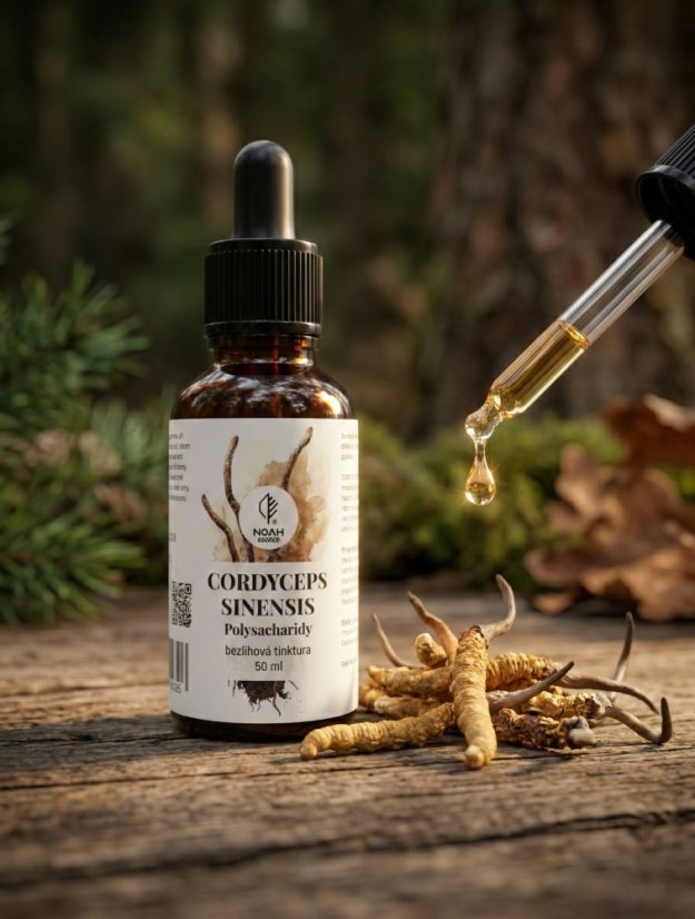 Cordyceps sinensis polysacharidy kapky bez alkoholu - Objem: 50 ml