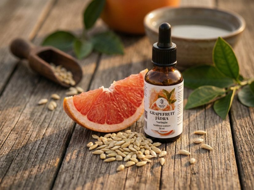 Grapefruit jádra naringin kapky bez alkoholu - Objem: 50 ml