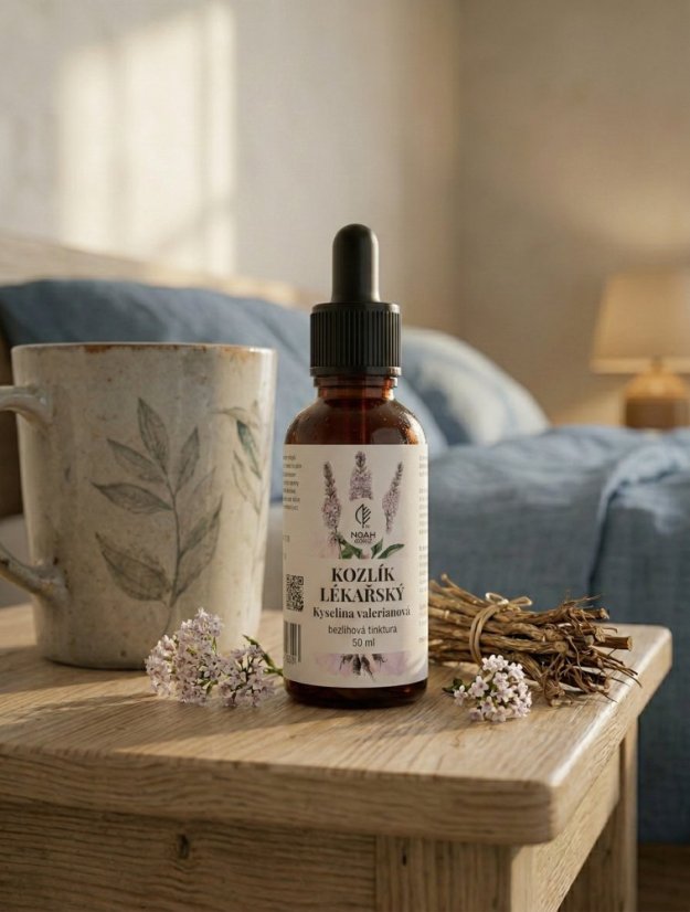 Kozlík lékařský kyselina valerianová kapky bez alkoholu 50 ml